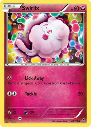 Pokemon TCG - XY - Phantom Forces - Swirlix - 68/119