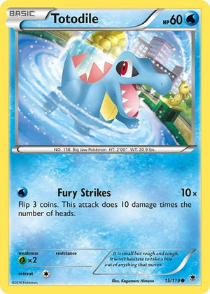 Pokemon TCG - XY - Phantom Forces - Totodile - 15/119