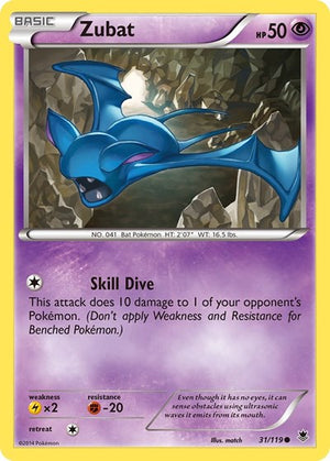 Pokemon TCG - XY - Phantom Forces - Zubat - 31/119