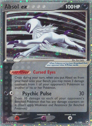 Pokemon TCG - EX Power Keepers - Absol ex - 92/108 - Holofoil