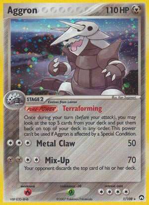 Pokemon TCG - EX Power Keepers - Aggron - 1/108 - Holofoil