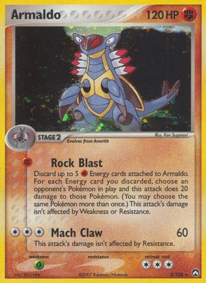 Pokemon TCG - EX Power Keepers - Armaldo - 3/108 - Reverse Holofoil