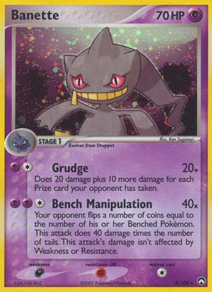 Pokemon TCG - EX Power Keepers - Banette - 4/108 - Reverse Holofoil