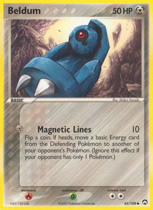 Pokemon TCG - EX Power Keepers - Beldum - 45/108 - Reverse Holofoil