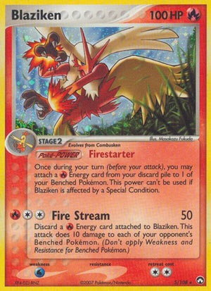 Pokemon TCG - EX Power Keepers - Blaziken - 5/108 - Reverse Holofoil