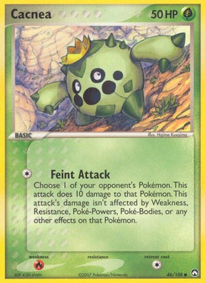 Pokemon TCG - EX Power Keepers - Cacnea - 46/108 - Reverse Holofoil