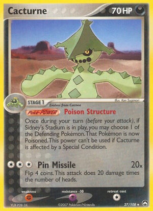 Pokemon TCG - EX Power Keepers - Cacturne - 27/108