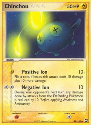 Pokemon TCG - EX Power Keepers - Chinchou - 49/108