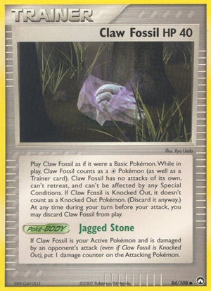 Pokemon TCG - EX Power Keepers - Claw Fossil - 84/108