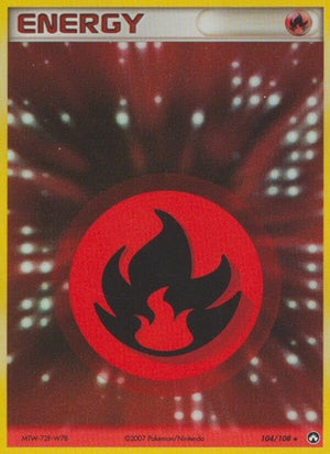 Pokemon TCG - EX Power Keepers - Fire Energy - 104/108 - Holofoil
