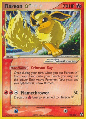 Pokemon TCG - EX Power Keepers - Flareon Star - 100/108 - Holofoil