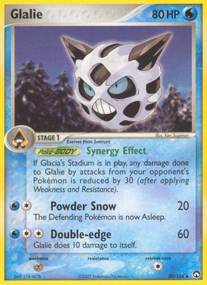 Pokemon TCG - EX Power Keepers - Glalie - 30/108 - Reverse Holofoil