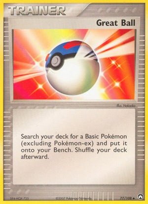 Pokemon TCG - EX Power Keepers - Great Ball - 77/108 - Reverse Holofoil