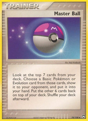 Pokemon TCG - EX Power Keepers - Master Ball - 78/108 - Reverse Holofoil