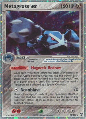 Pokemon TCG - EX Power Keepers - Metagross ex - 95/108 - Holofoil