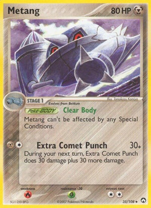 Pokemon TCG - EX Power Keepers - Metang - 35/108
