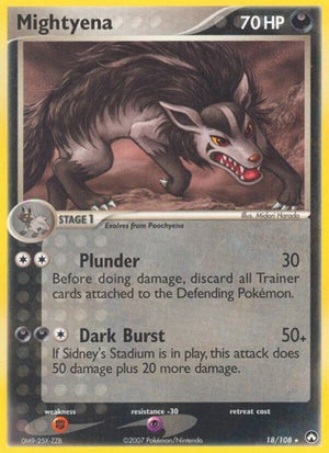 Pokemon TCG - EX Power Keepers - Mightyena - 18/108