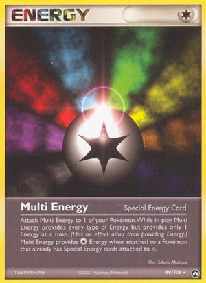 Pokemon TCG - EX Power Keepers - Multi Energy - 89/108 - Reverse Holofoil