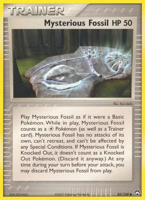 Pokemon TCG - EX Power Keepers - Mysterious Fossil - 85/108 - Reverse Holofoil