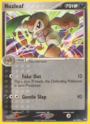 Pokemon TCG - EX Power Keepers - Nuzleaf - 36/108