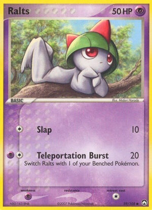Pokemon TCG - EX Power Keepers - Ralts - 59/108 - Reverse Holofoil