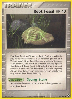 Pokemon TCG - EX Power Keepers - Root Fossil - 86/108 - Reverse Holofoil