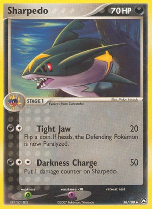 Pokemon TCG - EX Power Keepers - Sharpedo - 38/108 - Reverse Holofoil