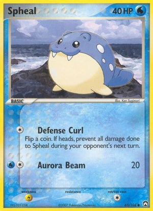 Pokemon TCG - EX Power Keepers - Spheal - 65/108