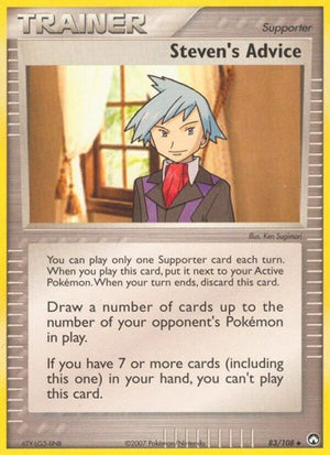 Pokemon TCG - EX Power Keepers - Steven's Advice - 83/108 - Reverse Holofoil