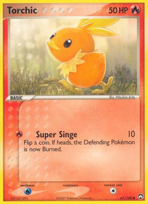 Pokemon TCG - EX Power Keepers - Torchic - 67/108 - Reverse Holofoil