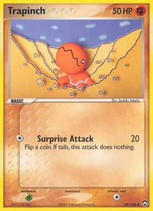 Pokemon TCG - EX Power Keepers - Trapinch - 68/108 - Reverse Holofoil
