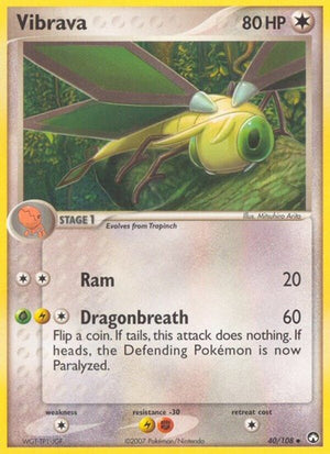 Pokemon TCG - EX Power Keepers - Vibrava - 40/108 - Reverse Holofoil