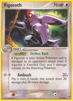 Pokemon TCG - EX Power Keepers - Vigoroth - 41/108