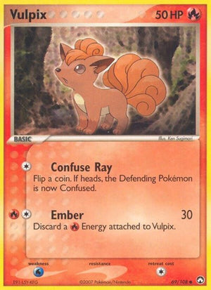 Pokemon TCG - EX Power Keepers - Vulpix - 69/108