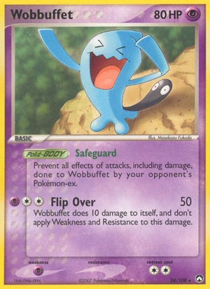 Pokemon TCG - EX Power Keepers - Wobbuffet - 24/108 - Reverse Holofoil