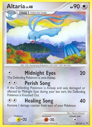 Pokemon TCG - Platinum - Altaria - 18/127 - Reverse Holofoil
