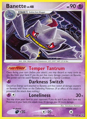 Pokemon TCG - Platinum - Banette - 19/127