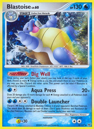 Pokemon TCG - Platinum - Blastoise - 2/127 - Reverse Holofoil