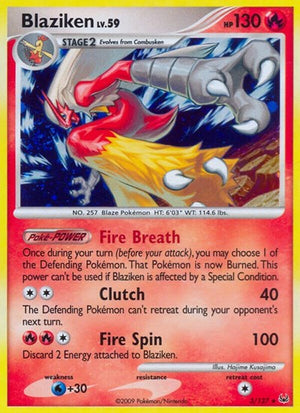 Pokemon TCG - Platinum - Blaziken - 3/127 - Holofoil