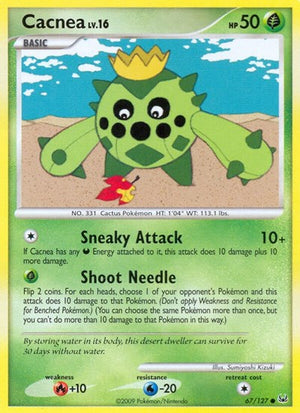 Pokemon TCG - Platinum - Cacnea - 67/127 - Reverse Holofoil