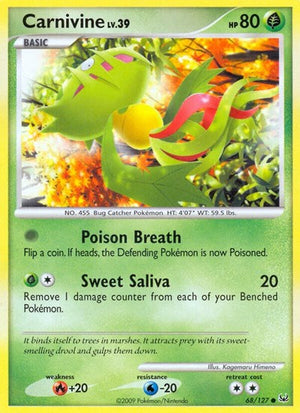 Pokemon TCG - Platinum - Carnivine - 68/127