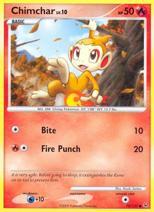 Pokemon TCG - Platinum - Chimchar - 70/127