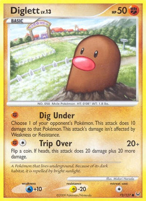 Pokemon TCG - Platinum - Diglett - 72/127
