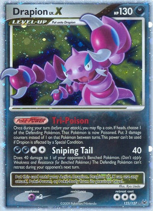 Pokemon TCG - Platinum - Drapion LV.X - 123/127 - Holofoil
