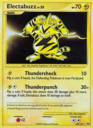 Pokemon TCG - Platinum - Electabuzz - 128/127 - Holofoil