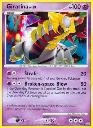 Pokemon TCG - Platinum - Giratina - 27/127 - Reverse Holofoil