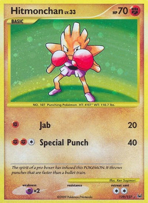 Pokemon TCG - Platinum - Hitmonchan - 129/127 - Holofoil