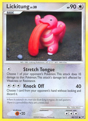Pokemon TCG - Platinum - Lickitung - 80/127