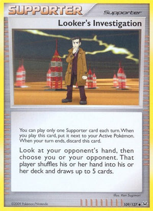 Pokemon TCG - Platinum - Looker's Investigation - 109/127
