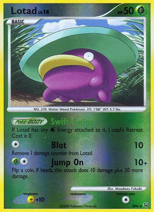Pokemon TCG - Platinum - Lotad - SH4 - Reverse Holofoil